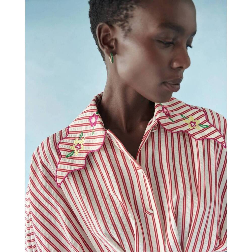 NEW CELIA B pomme dress in red stripes - Picture 5 of 7